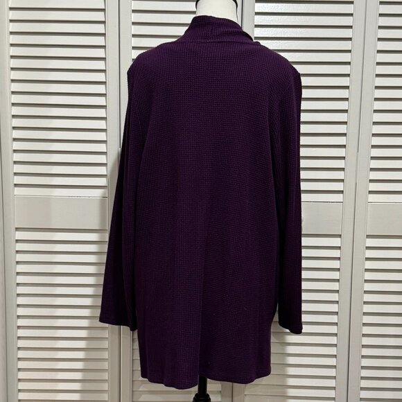 Chico’s Zenergy Purple Cardigan & Camisole Set – Size XL / 16-18 (Chico's 3) - Picture 8 of 13